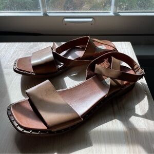 Steve Madden Ankle Strap Leather Sandles Size 8 1/2